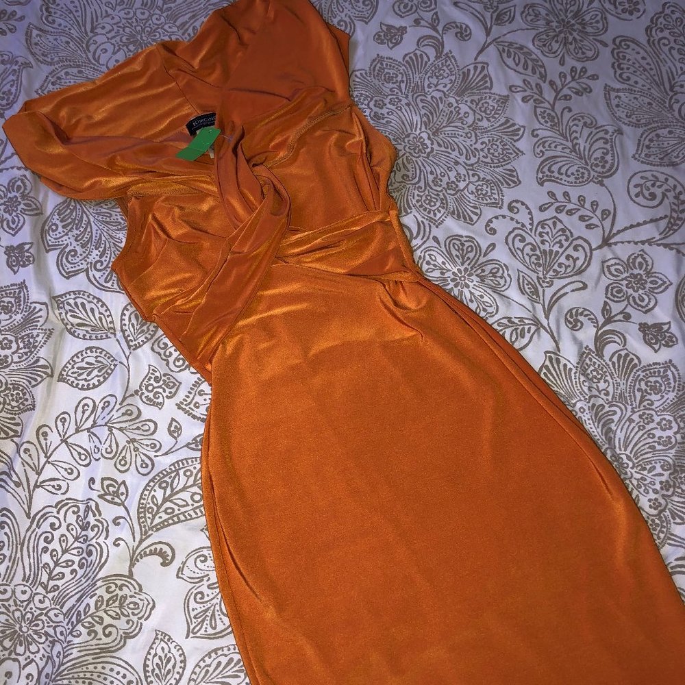 Orange Midi Dress
